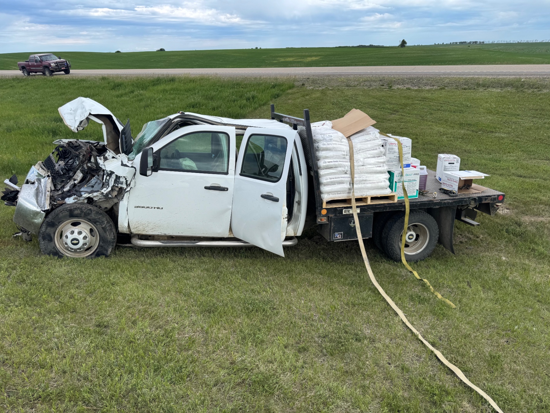 Wide North Dakota cropland in the growing season